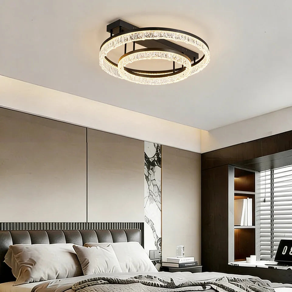 Lámpara de cristal acrílico moderno para sala de estar