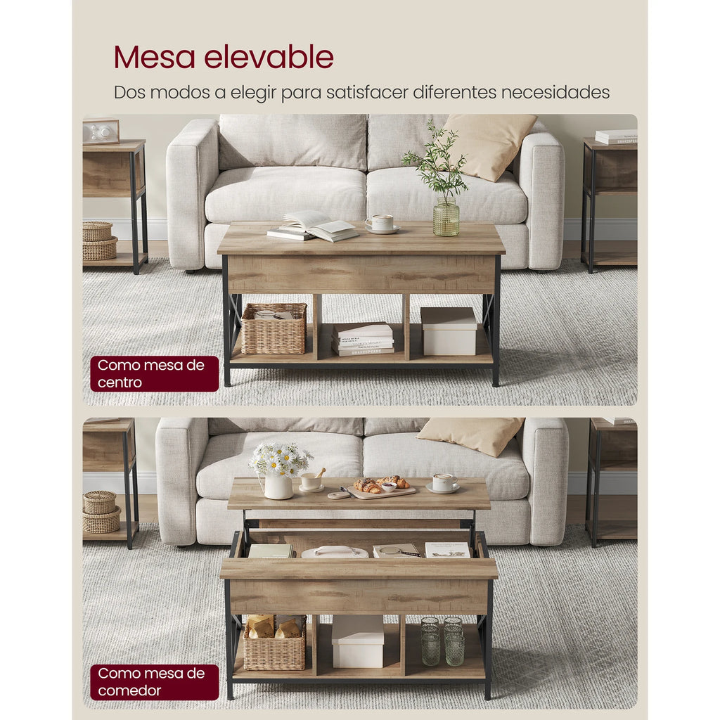 Mesa de salón elevadora VASAGLE