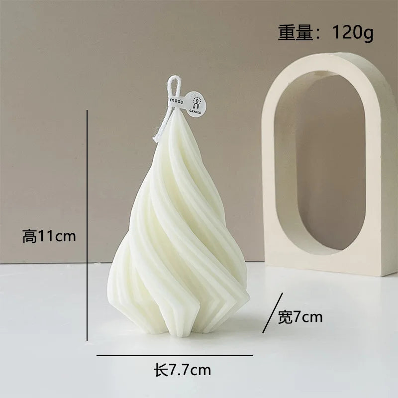 Velas aromáticas con formas geométricas