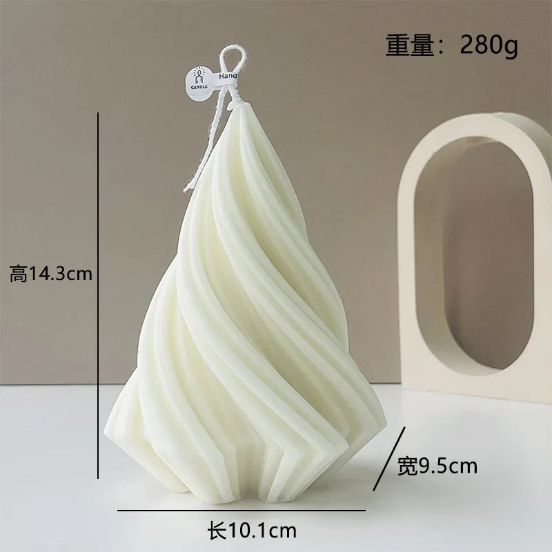 Velas aromáticas con formas geométricas