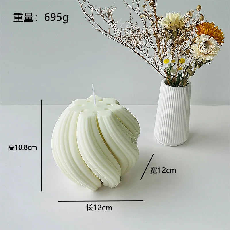 Velas aromáticas con formas geométricas