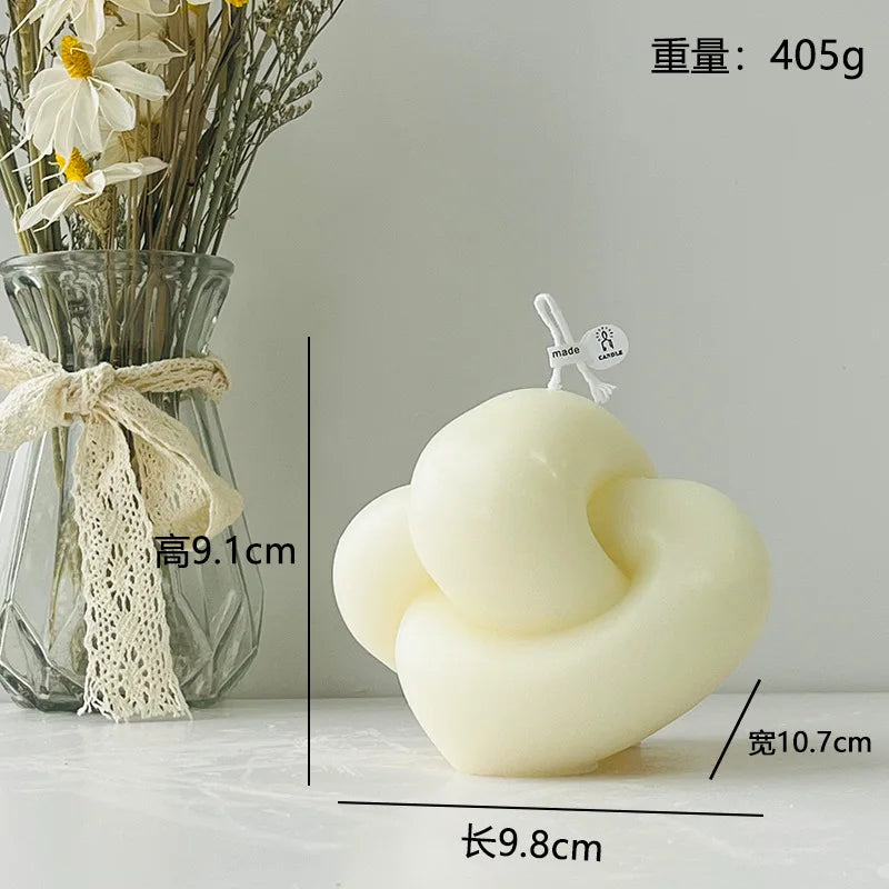 Velas aromáticas con formas geométricas