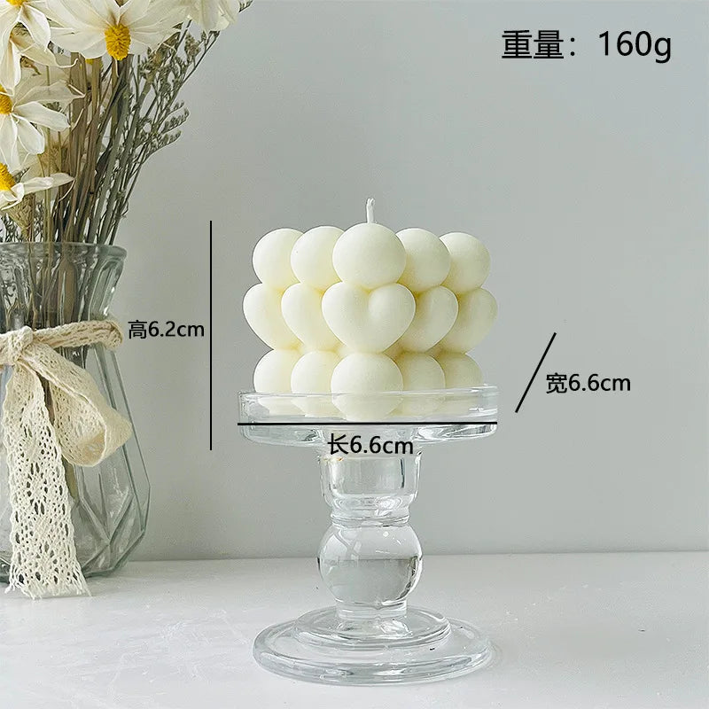 Velas aromáticas con formas geométricas