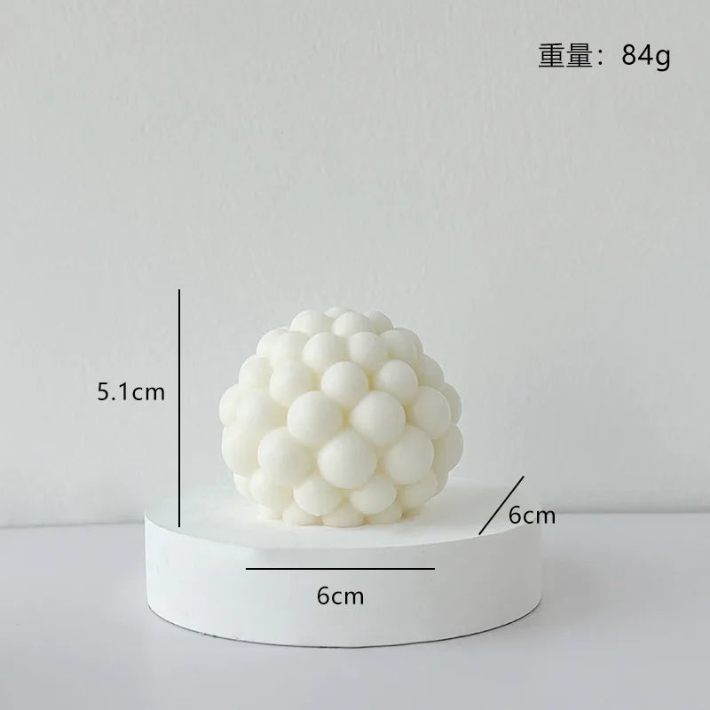 Velas aromáticas con formas geométricas