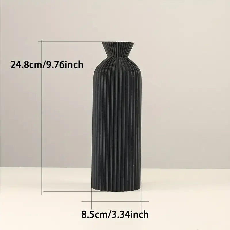 Elegante jarrón de plástico, decorativo para el hogar .